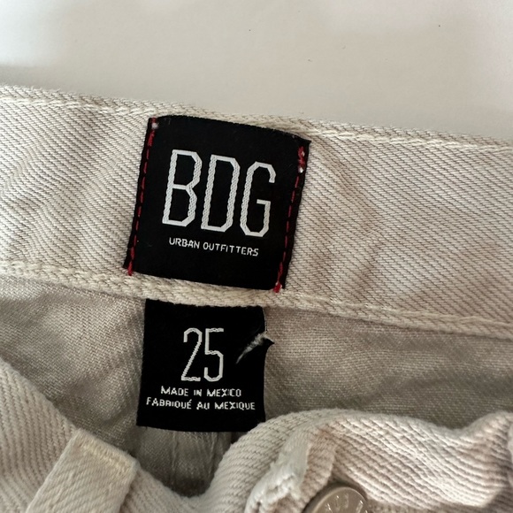 BDG URBAN OUTFITTERS Denim Shorts Natural Cotton Color Size 25 Extra High Rise - Picture 2 of 4